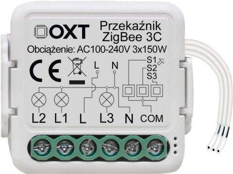 Moduł OXT mini przekaźnik 3 obwody ZigBee TUYA T263