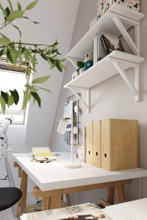 Lampa biurkowa RING biała