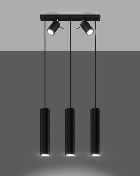Lampa wisząca RING 3 czarny