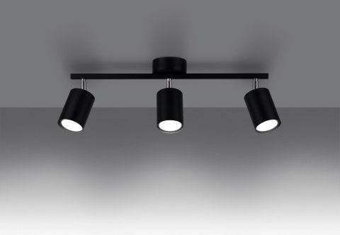 Plafon LEMMI 3 czarny