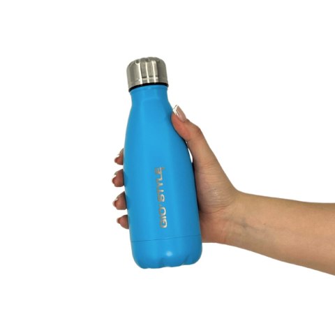 Butelka termiczna Kamai Gio Style, stal nierdzewna, niebieska, pojemność 0,35L