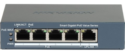 SWITCH POE DS-3E1505P-EI/M 4-PORTOWY Hikvision