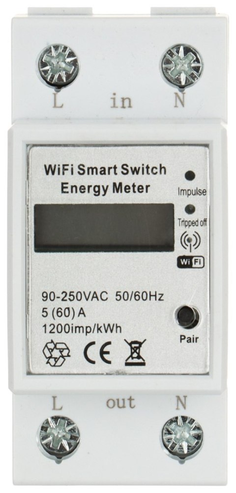 INTELIGENTNY LICZNIK ENERGII ELEKTRYCZNEJ ATLO-LE1-TUYA Wi-Fi, Tuya Smart
