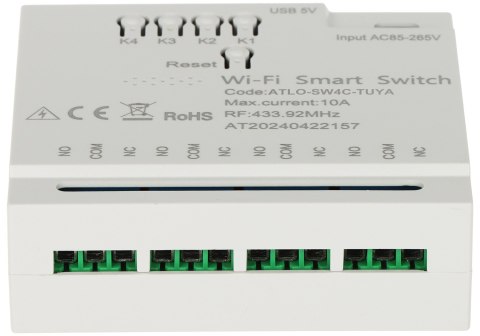 INTELIGENTNY PRZEŁĄCZNIK ATLO-SW4C-TUYA Wi-Fi, Tuya Smart