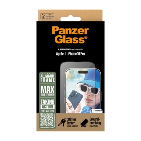 PanzerGlass PG Scrn Alu Frame iPhone 16P 6.3Inch UWF
