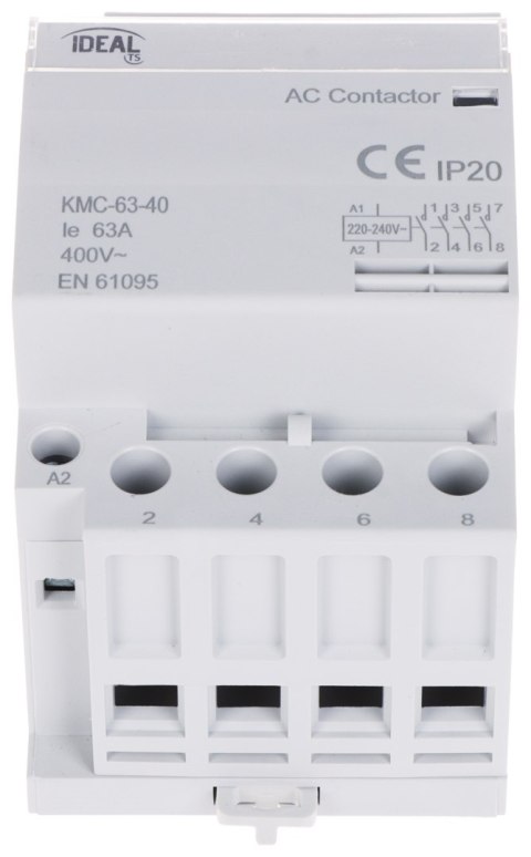 STYCZNIK MODUŁOWY KMC-63-40 63 A 400 V AC IDEAL