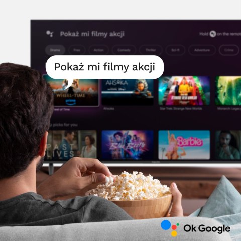 Telewizor Kruger&Matz 65" UHD Google TV 5.0 DVB-T2/T/C H.265 HEVC