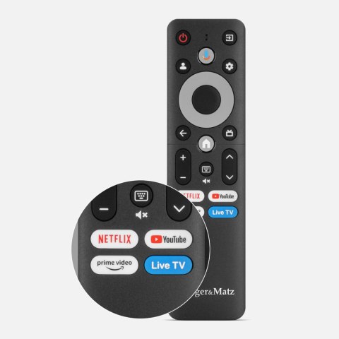 Telewizor Kruger&Matz 65" UHD Google TV 5.0 DVB-T2/T/C H.265 HEVC