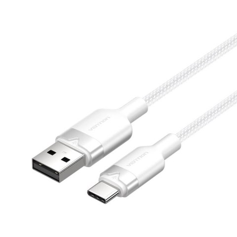 Kabel USB 2.0 A do USB-C 3A Vention CTNWF 1M (biały)