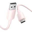 Kabel USB 2.0 A do USB-C 3A Vention CTQPF 1M (różowy)