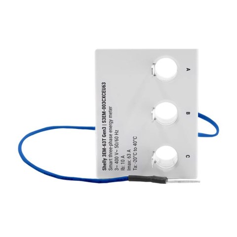 Miernik energii SHELLY 3EM-63T Gen3 Wi-Fi (płaski zacisk)