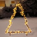 Choinka LED Zewnętrzna VILDE 75 cm 175 LED Metal IP44 z Kotwami
