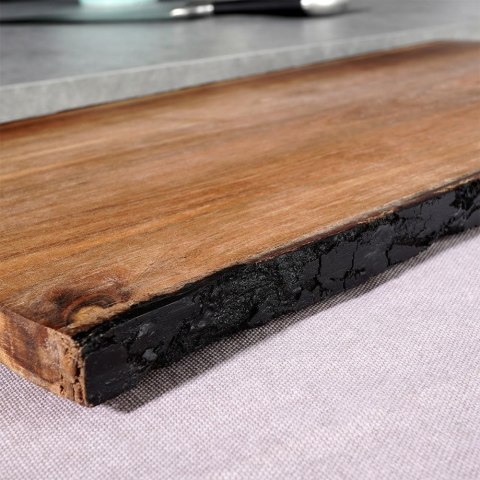 Deska Akacjowa ORION 56 x 20 cm z Uchem Serwowania Naturalne Krawędzie