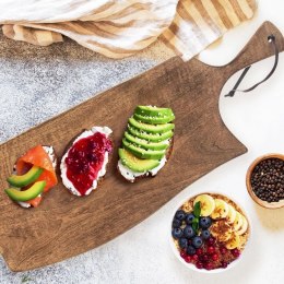 Deska Mangowiec ORION 61 x 22 cm Nieregularna z Uchem do Krojenia