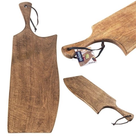 Deska Mangowiec ORION 61 x 22 cm Nieregularna z Uchem do Krojenia