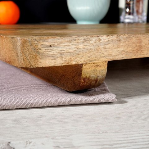 Deska na Nóżkach do Serwowania Serów Wędlin Drewniana ORION 50x21 cm