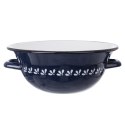 Miska Kuchenna Emaliowana Niebieska z Uchwytami 26 cm 2,5L Modrobila Orion