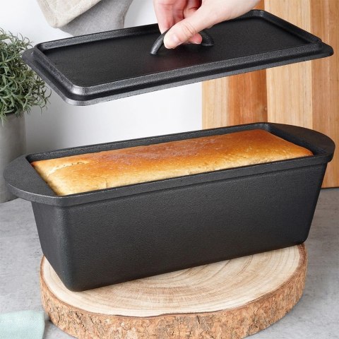 Forma do Wypiekania Chleba z Pokrywką Żeliwna VILDE 35 cm 3 L