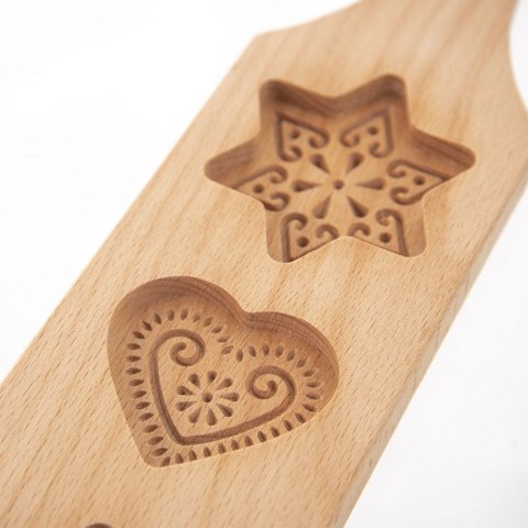 Forma do Ciastek Świątecznych Drewniana z Wzorem ORION 35x8 cm