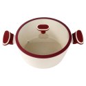 Garnek Granitowy ze Szklaną Pokrywką Gaz Indukcja NAVA 26 cm 5,2 L