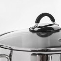 Garnek Stalowy 2,6 L ORION DALIE 18 cm Silikon Pokrywka Indukcja