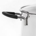 Garnek Stalowy 2,6 L ORION DALIE 18 cm Silikon Pokrywka Indukcja