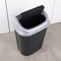 Kosz na Śmieci Odpady Plastikowy Czarny do Kuchni Łazienkowy 25 L VILDE