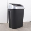 Kosz na Śmieci Odpady Plastikowy Czarny do Kuchni Łazienkowy 25 L VILDE