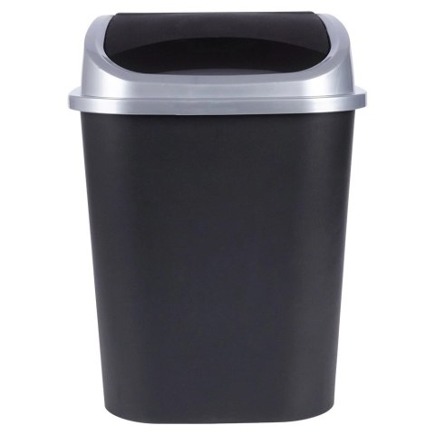 Kosz na Śmieci Odpady Plastikowy Czarny do Kuchni Łazienkowy 25 L VILDE