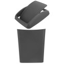 Kosz na Śmieci Odpady Kompostownik z Klapką Plastikowy Szary ORION 20 L