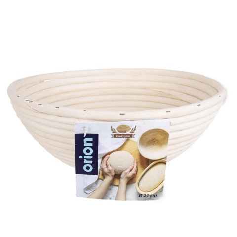 Koszyk do Wyrastania Ciasta na Chleb Rattanowy ORION 1,2 Kg / 21 cm