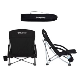 Krzesło Kempingowe Składane Wędkarskie Stalowa Rama KING CAMP Deluxe