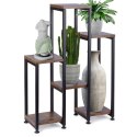 Kwietnik Stojak na Kwiaty 6-Poziomowy Kaskada Metalowy Loft VILDE 70 cm