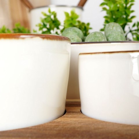 Zestaw Miseczki na Przekąski Ceramiczne na Tacy EXCELLENT HOUSEWARE 3 szt.