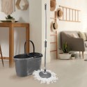 Mop Obrotowy z Wiadrem z Wyciskaczem GREY 19 L Mikrofibra ORION