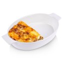 Naczynie Żaroodporne do Zapiekania Ceramiczne Białe ALPINA 31,5x19,5x6 cm