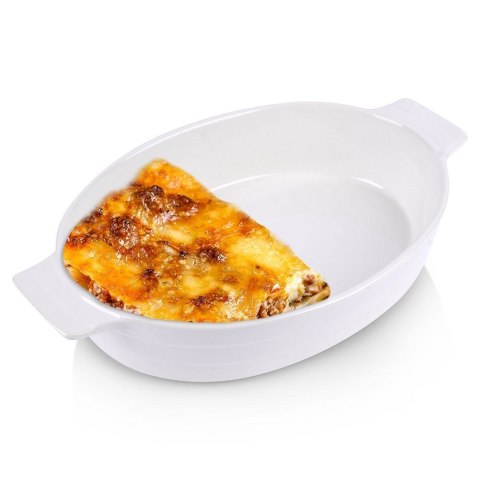 Naczynie Żaroodporne do Zapiekania Ceramiczne Białe ALPINA 31,5x19,5x6 cm
