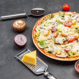 Nóż do Pizzy Okrągły 21 cm Stal Nierdzewna do Zmywarki EXCELLENT HOUSEWARE