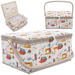 Organizer Niciarka Kuferek Dekoracyjny 30 x 23 x 16 cm ORION z Uchwytem