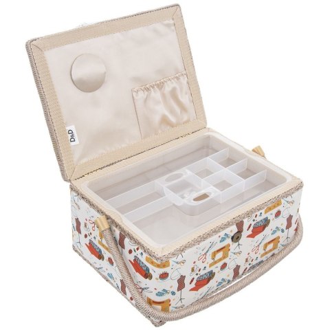 Organizer Niciarka Kuferek Dekoracyjny 30 x 23 x 16 cm ORION z Uchwytem