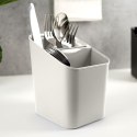 Ociekacz na Sztućce 14 x 11,5 x 16 cm Tworzywo Popielaty do Zmywarki VILDE