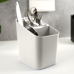 Ociekacz na Sztućce 14 x 11,5 x 16 cm Tworzywo Popielaty do Zmywarki VILDE