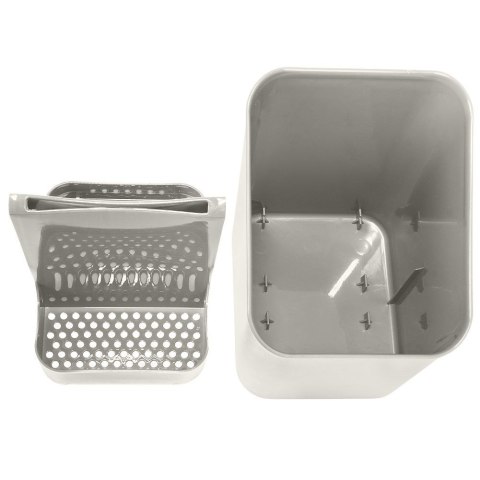 Ociekacz na Sztućce 14 x 11,5 x 16 cm Tworzywo Popielaty do Zmywarki VILDE