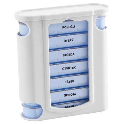 Organizer na Leki Tygodniowy 12 x 4,5 x 13 cm ORION Pojemnik na Tabletki