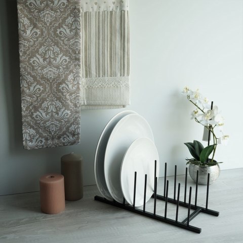 Stojak Suszarka na Pokrywki i Talerze Metalowy HOME 34,5 x 12,5 x 12 cm