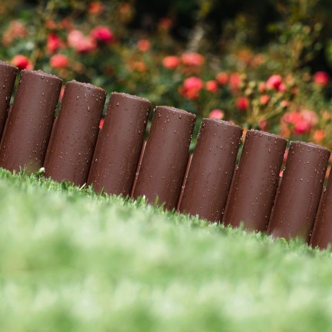 Palisada Ogrodowa Obrzeże 25 cm VILDE Brązowa Odporna na Warunki