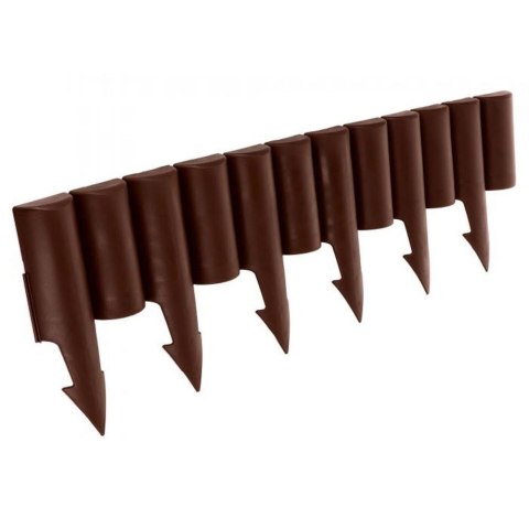Palisada Ogrodowa Obrzeże 25 cm VILDE Brązowa Odporna na Warunki