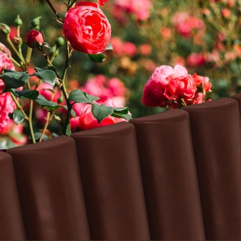Palisada Ogrodowa Obrzeże 25 cm VILDE Brązowa Odporna na Warunki