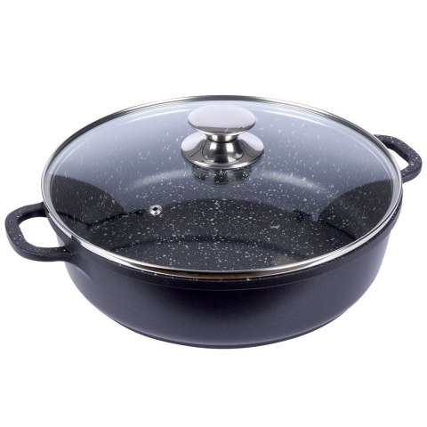 Patelnia z Pokrywką Uchwytami Granitowa Nieprzywierająca Solidna ORION 28cm