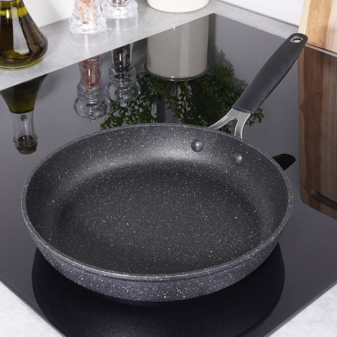 Patelnia Granitowa Nieprzywierająca 24 cm ORION Stoner Indukcja Piekarnik